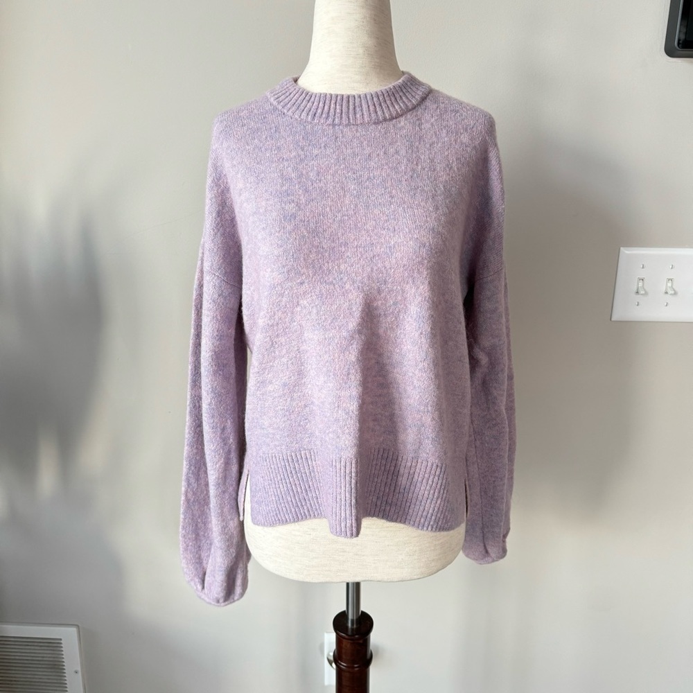 Like new! Madewell Marble Payton Pullover Sweater in Coziest Yarn - Bubble Cuff - Picture 4 of 10